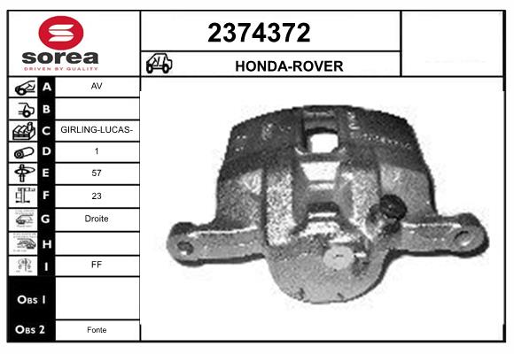 Etrier frana 2374372 EAI