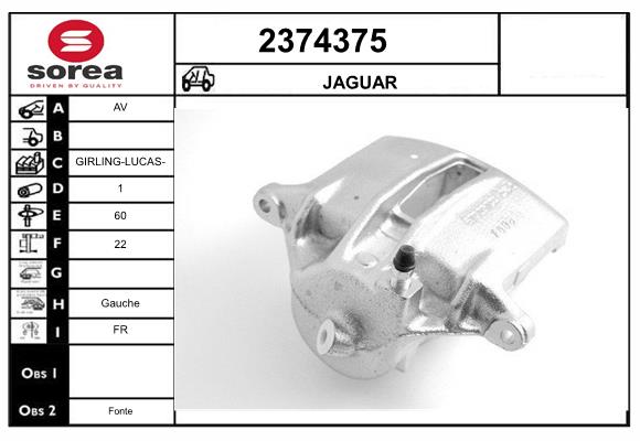 Etrier frana 2374375 EAI
