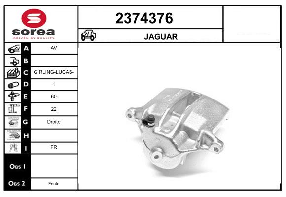 Etrier frana 2374376 EAI