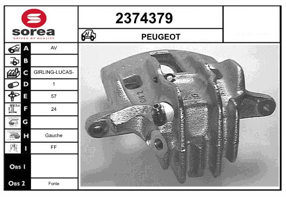 Etrier frana 2374379 EAI