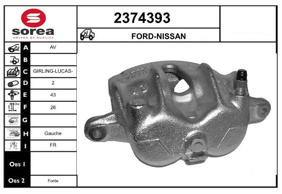 Etrier frana 2374393 EAI