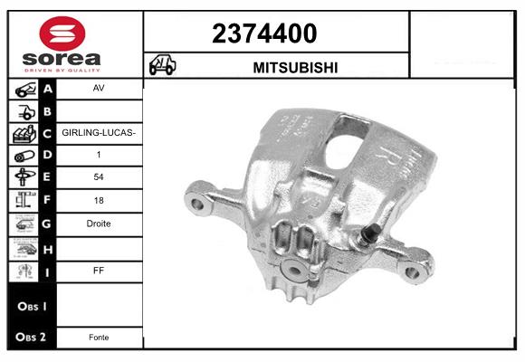 Etrier frana 2374400 EAI