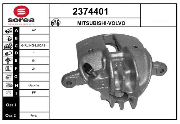 Etrier frana 2374401 EAI