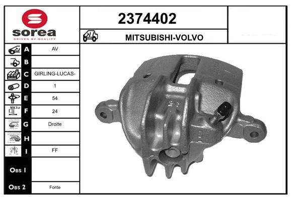 Etrier frana 2374402 EAI