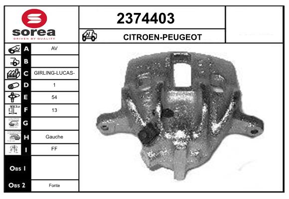 Etrier frana 2374403 EAI