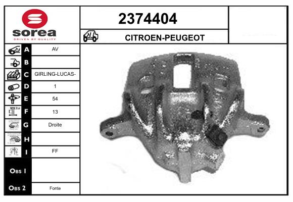 Etrier frana 2374404 EAI