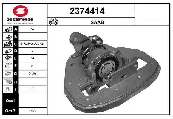 Etrier frana 2374414 EAI