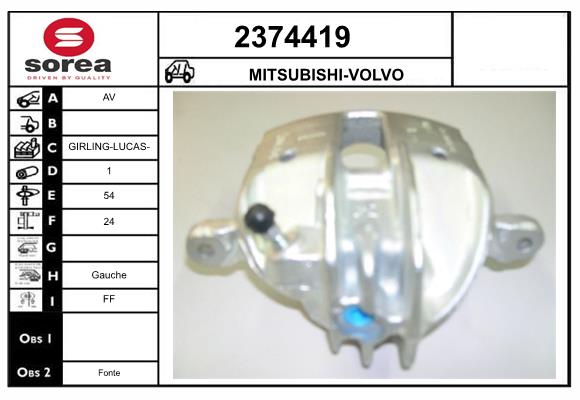 Etrier frana 2374419 EAI