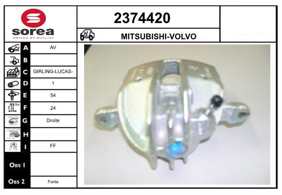Etrier frana 2374420 EAI