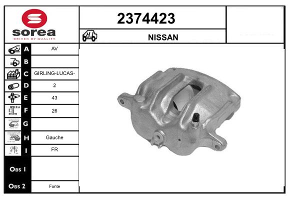 Etrier frana 2374423 EAI