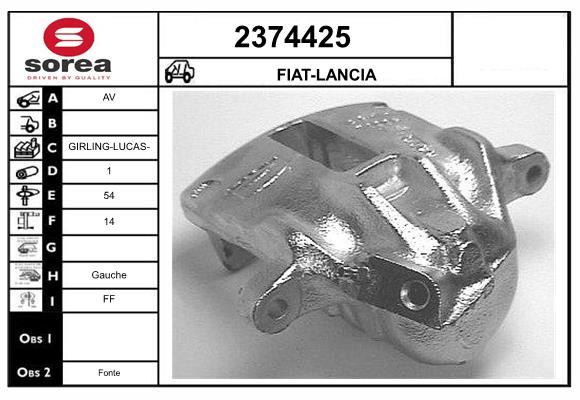 Etrier frana 2374425 EAI