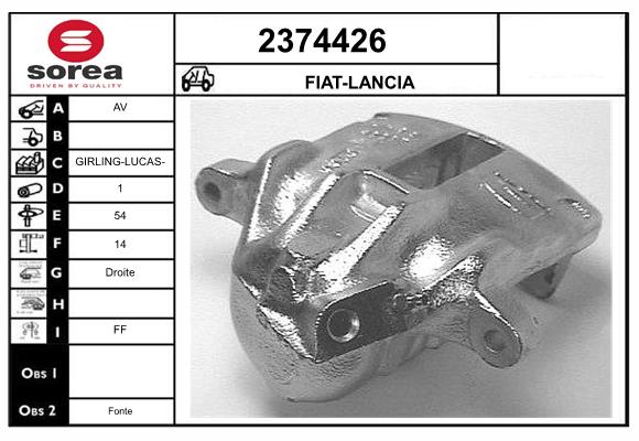 Etrier frana 2374426 EAI