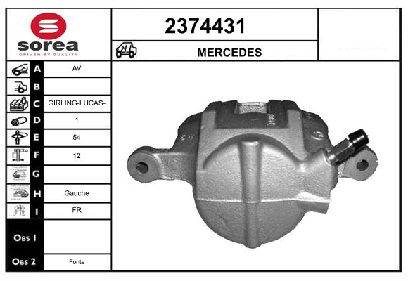 Etrier frana 2374431 EAI