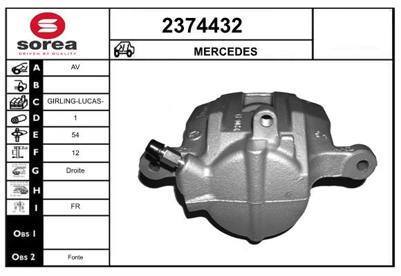 Etrier frana 2374432 EAI