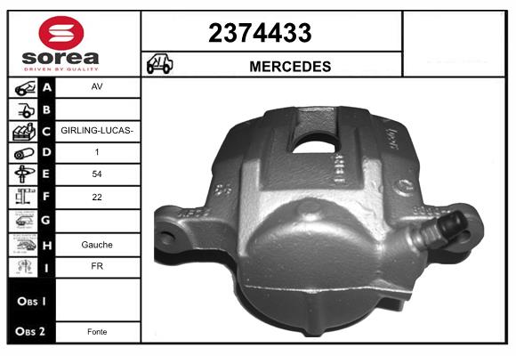 Etrier frana 2374433 EAI