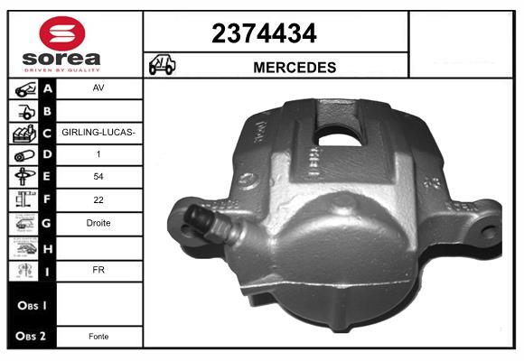 Etrier frana 2374434 EAI