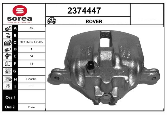 Etrier frana 2374447 EAI