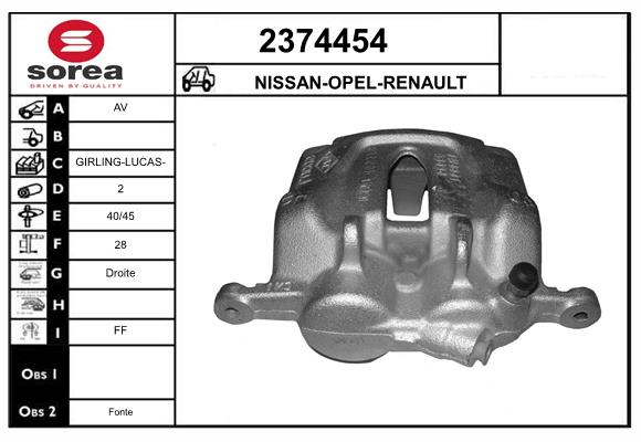 Etrier frana 2374454 EAI