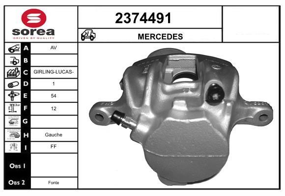 Etrier frana 2374491 EAI