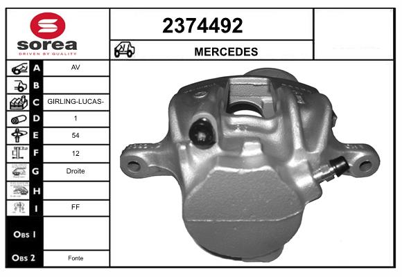 Etrier frana 2374492 EAI