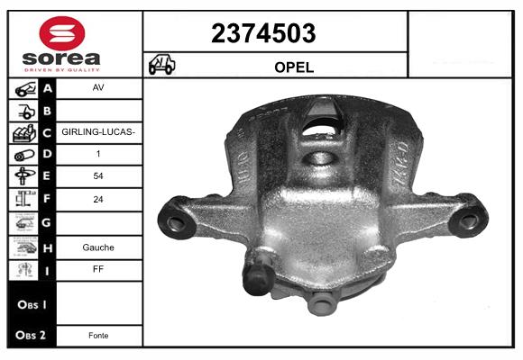 Etrier frana 2374503 EAI