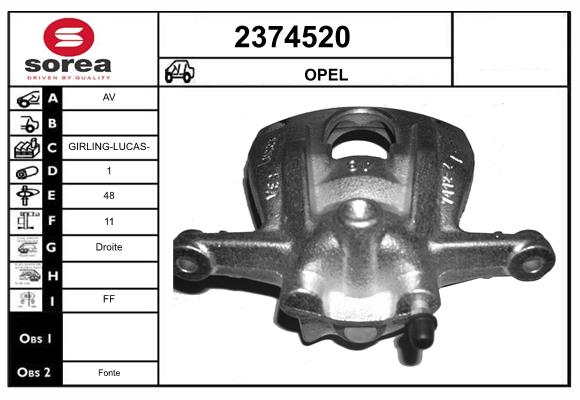 Etrier frana 2374520 EAI