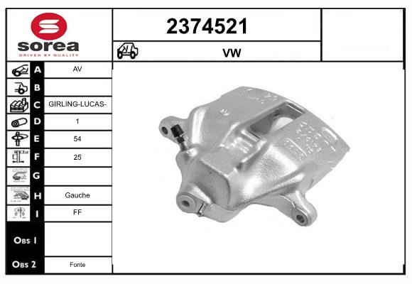 Etrier frana 2374521 EAI