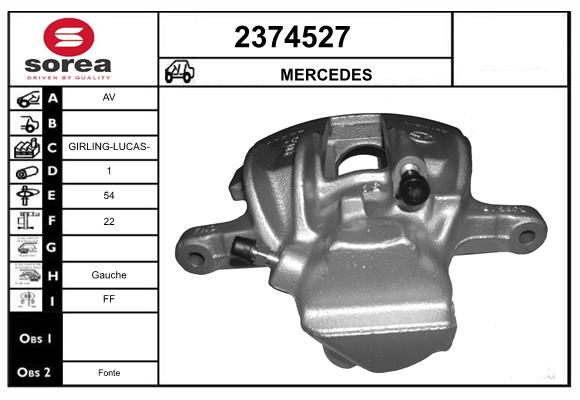 Etrier frana 2374527 EAI