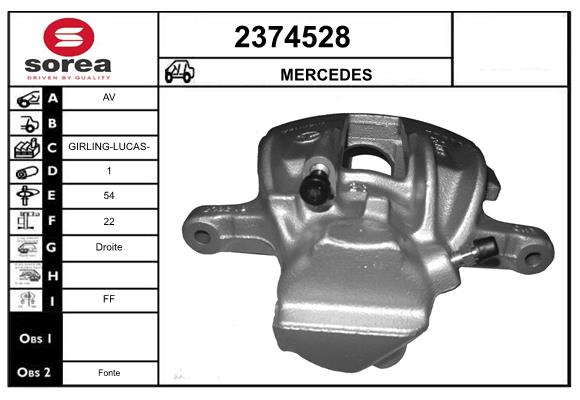Etrier frana 2374528 EAI