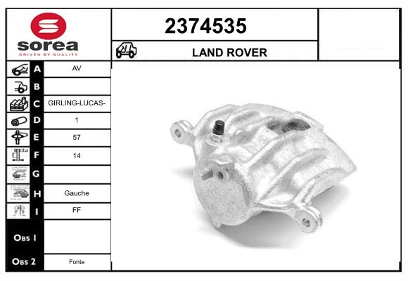 Etrier frana 2374535 EAI