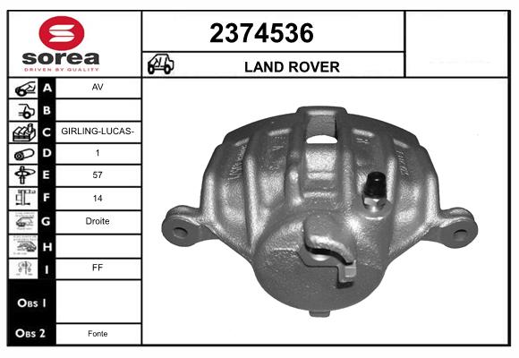 Etrier frana 2374536 EAI