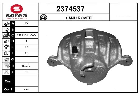 Etrier frana 2374537 EAI