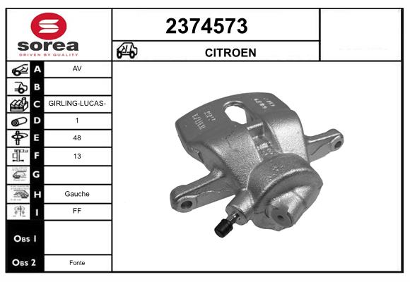 Etrier frana 2374573 EAI