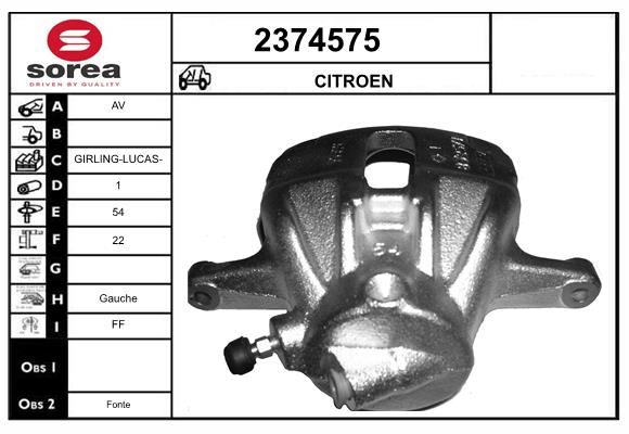 Etrier frana 2374575 EAI