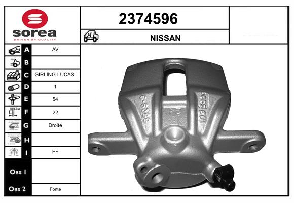 Etrier frana 2374596 EAI