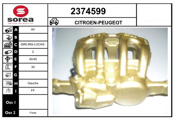 Etrier frana 2374599 EAI