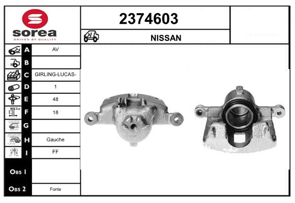 Etrier frana 2374603 EAI