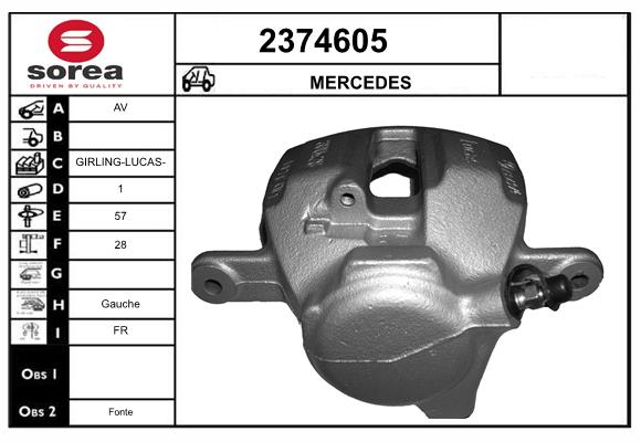 Etrier frana 2374605 EAI