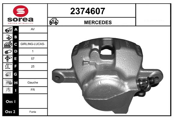 Etrier frana 2374607 EAI
