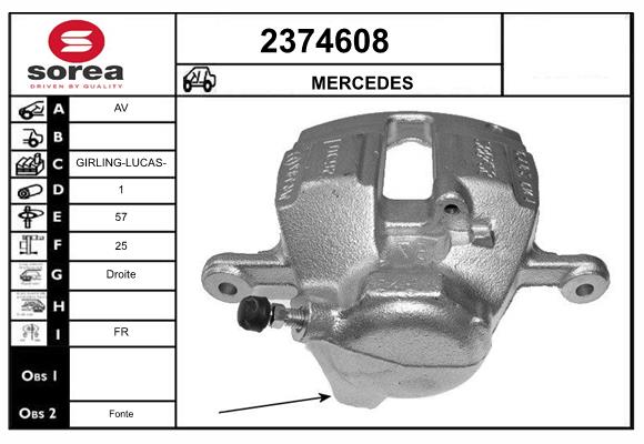 Etrier frana 2374608 EAI