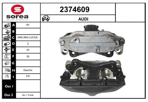 Etrier frana 2374609 EAI