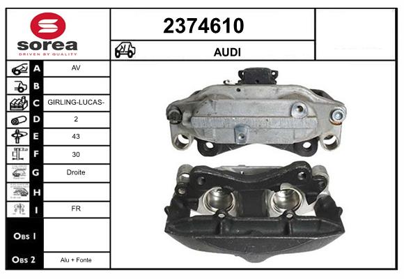 Etrier frana 2374610 EAI