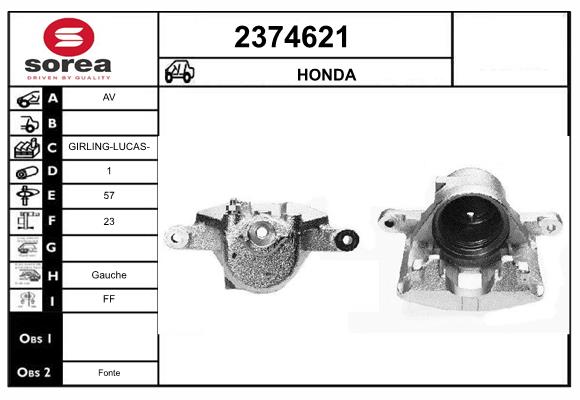 Etrier frana 2374621 EAI