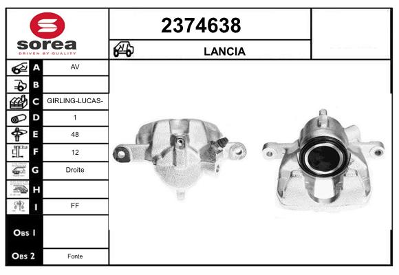 Etrier frana 2374638 EAI