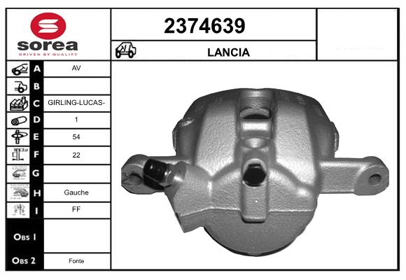 Etrier frana 2374639 EAI