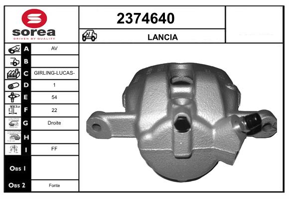 Etrier frana 2374640 EAI