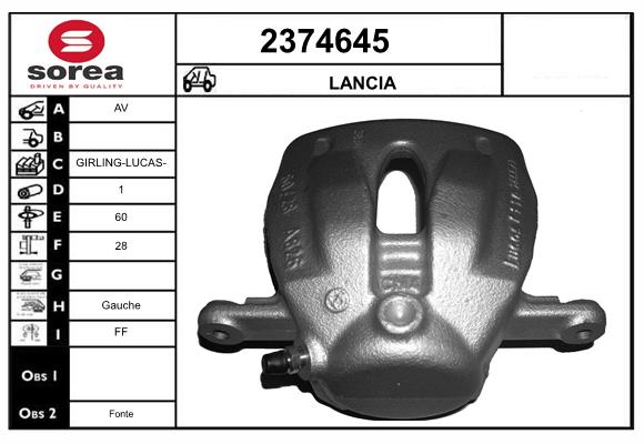 Etrier frana 2374645 EAI