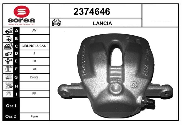 Etrier frana 2374646 EAI