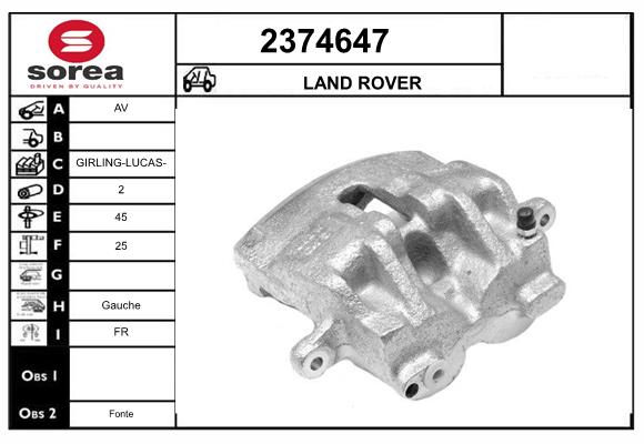 Etrier frana 2374647 EAI