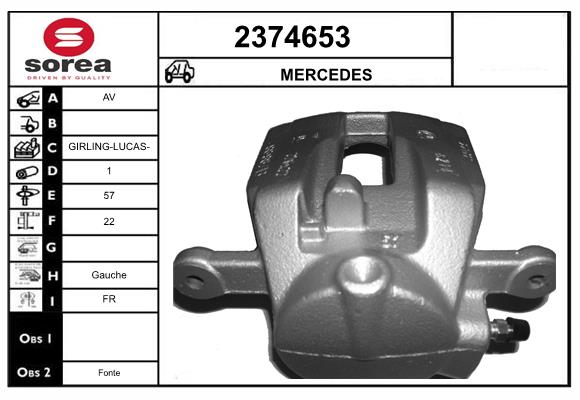 Etrier frana 2374653 EAI
